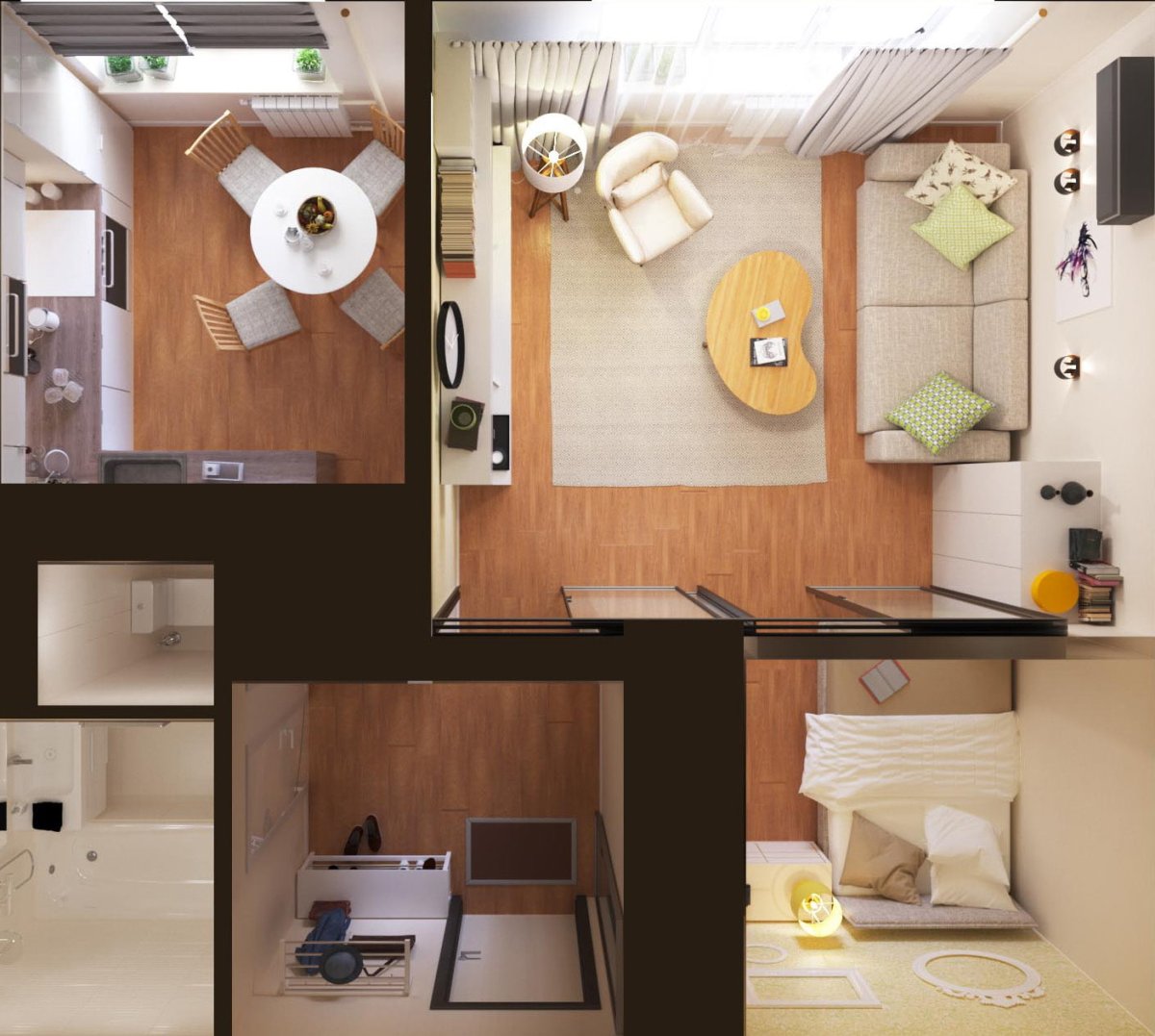 Однокомнатная хрущевка перепланировка