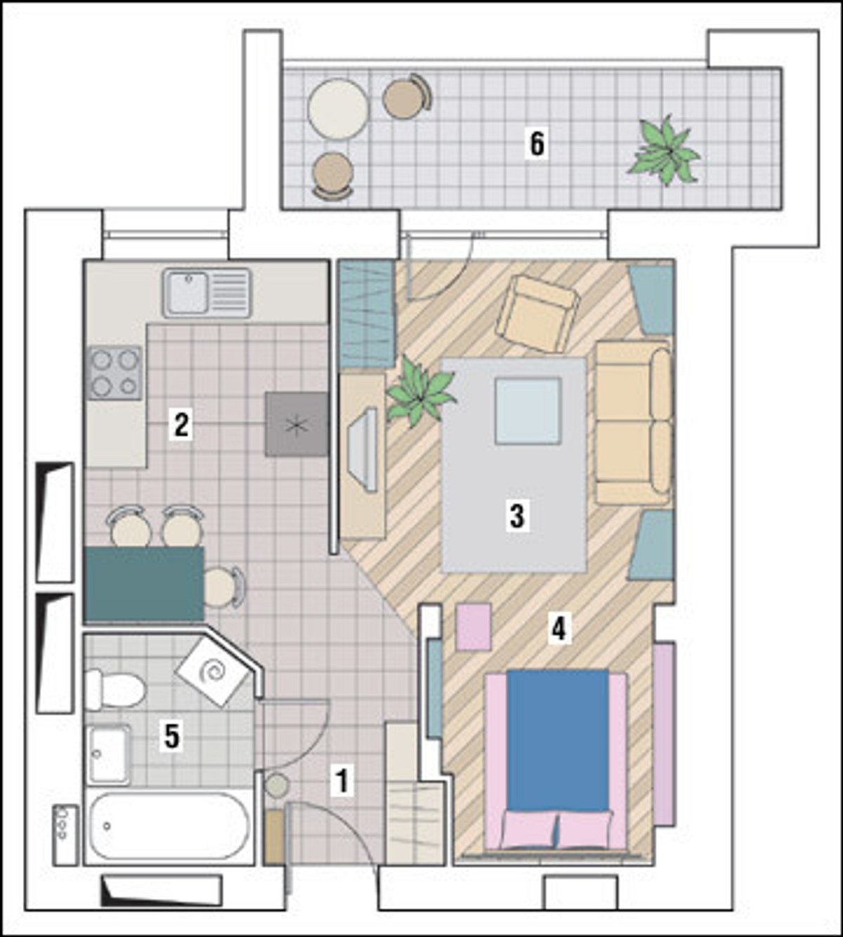 Перепланировка студии