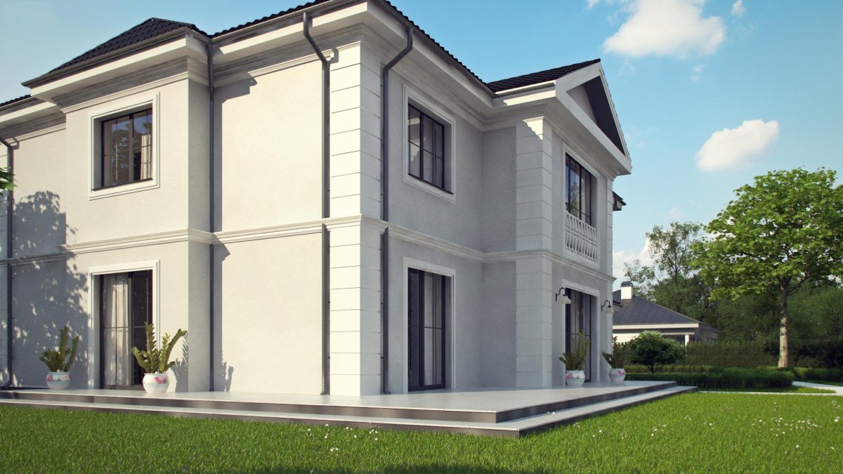 Красивые коттеджи с гаражом