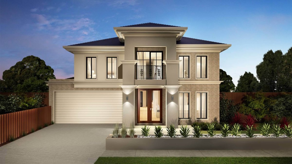 Фасад 2х этажного дома