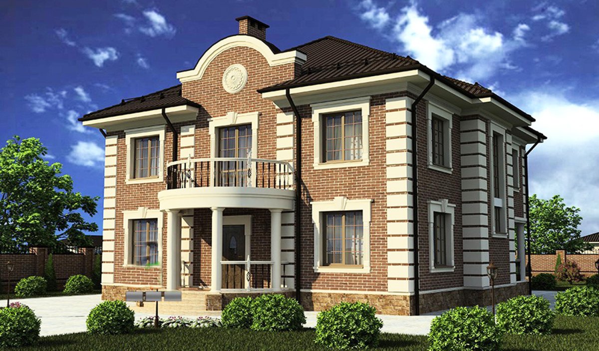 Проект простого двухэтажного дома