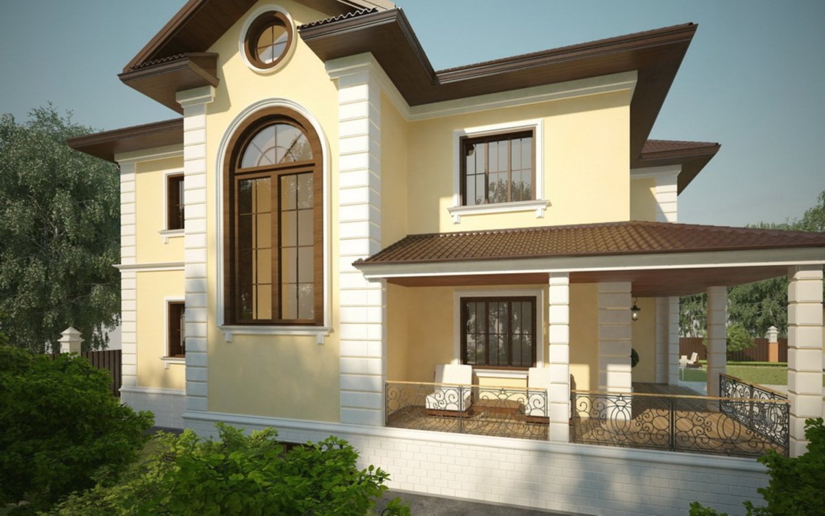 Фасад частного дома