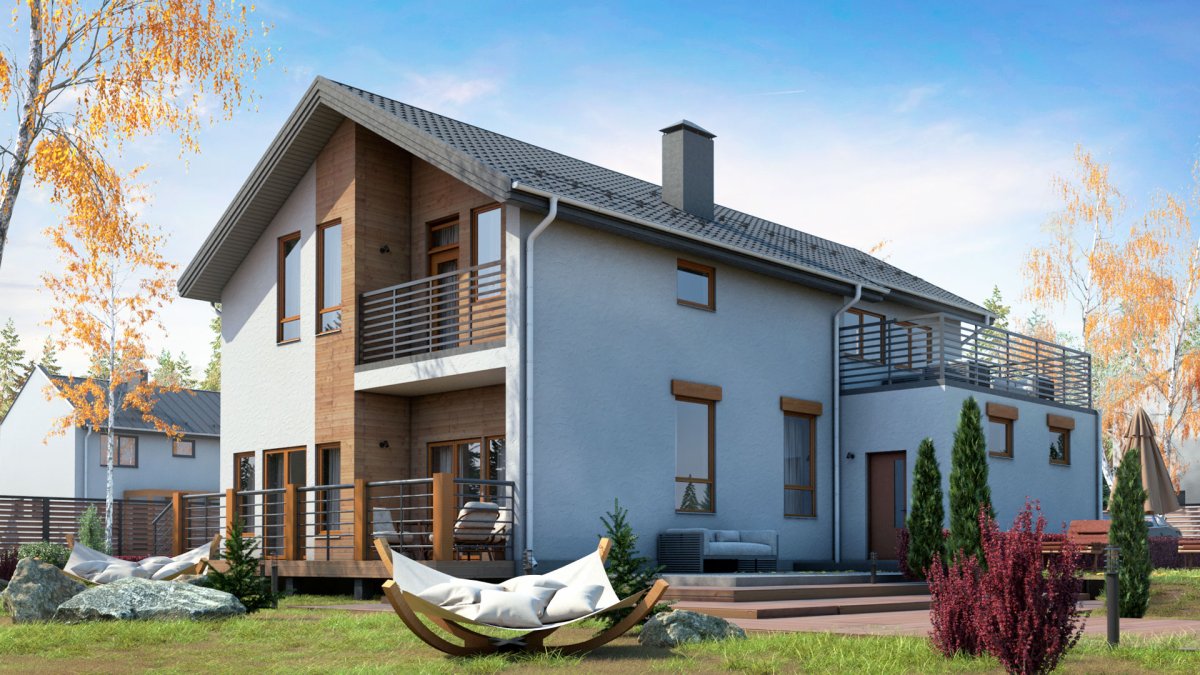 Двухэтажный жилой дом