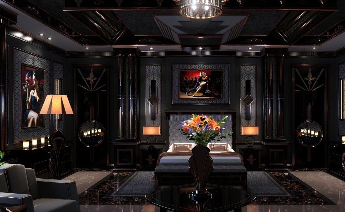 Комнаты в готическом стиле фон