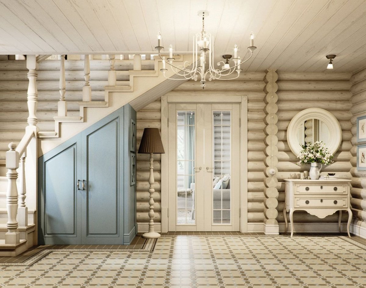 Стиль Прованс оцилиндрованное бревно