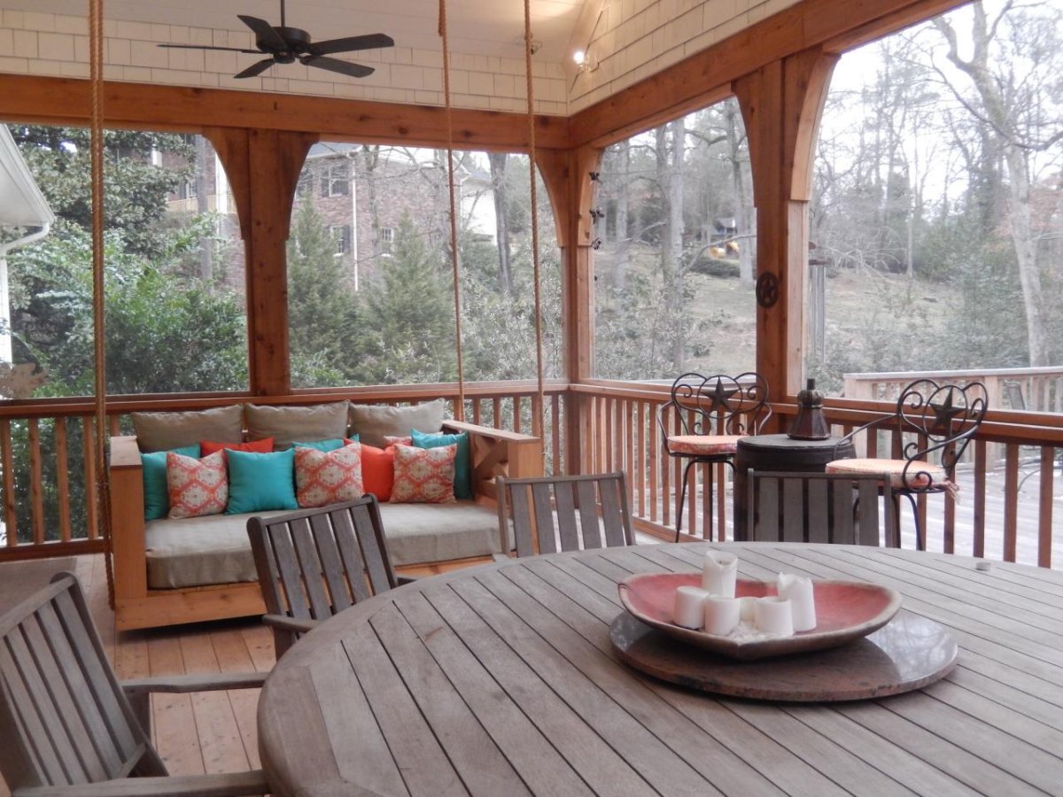 Имитация беседки в комнате