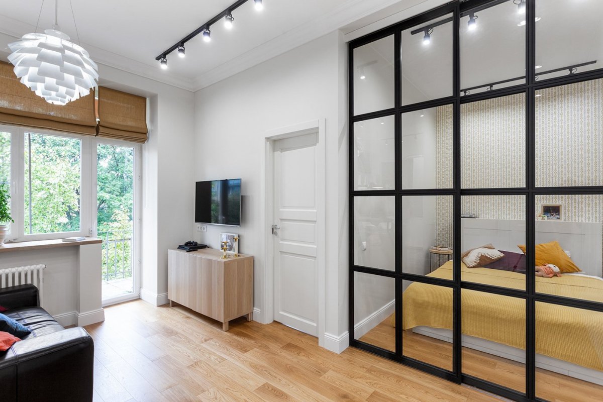 Лофт перегородка гармошка