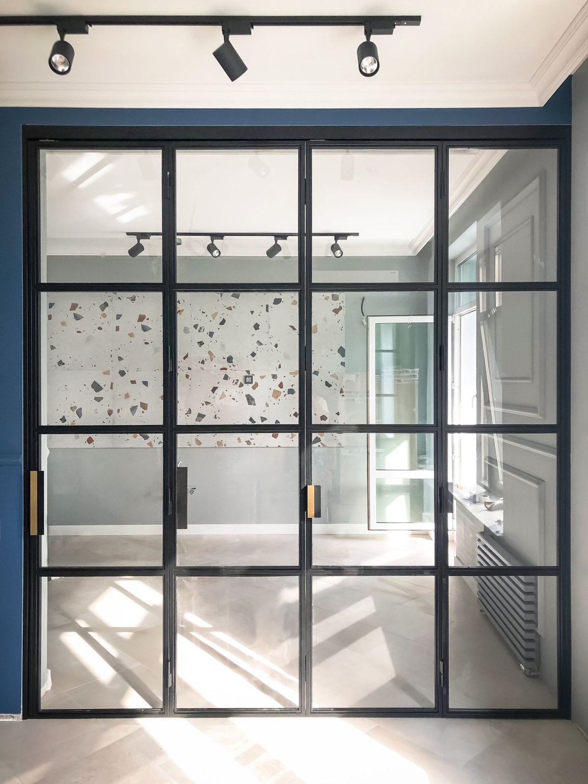 Лофт перегородка гармошка