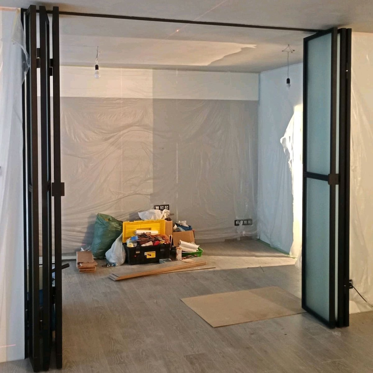 Apartment Interior with Doors