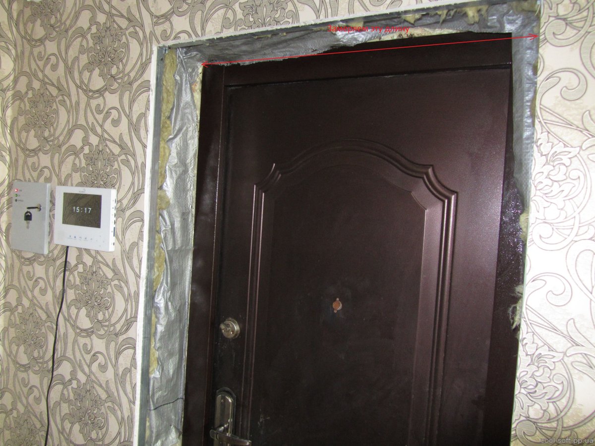 Дверные откосы обоями