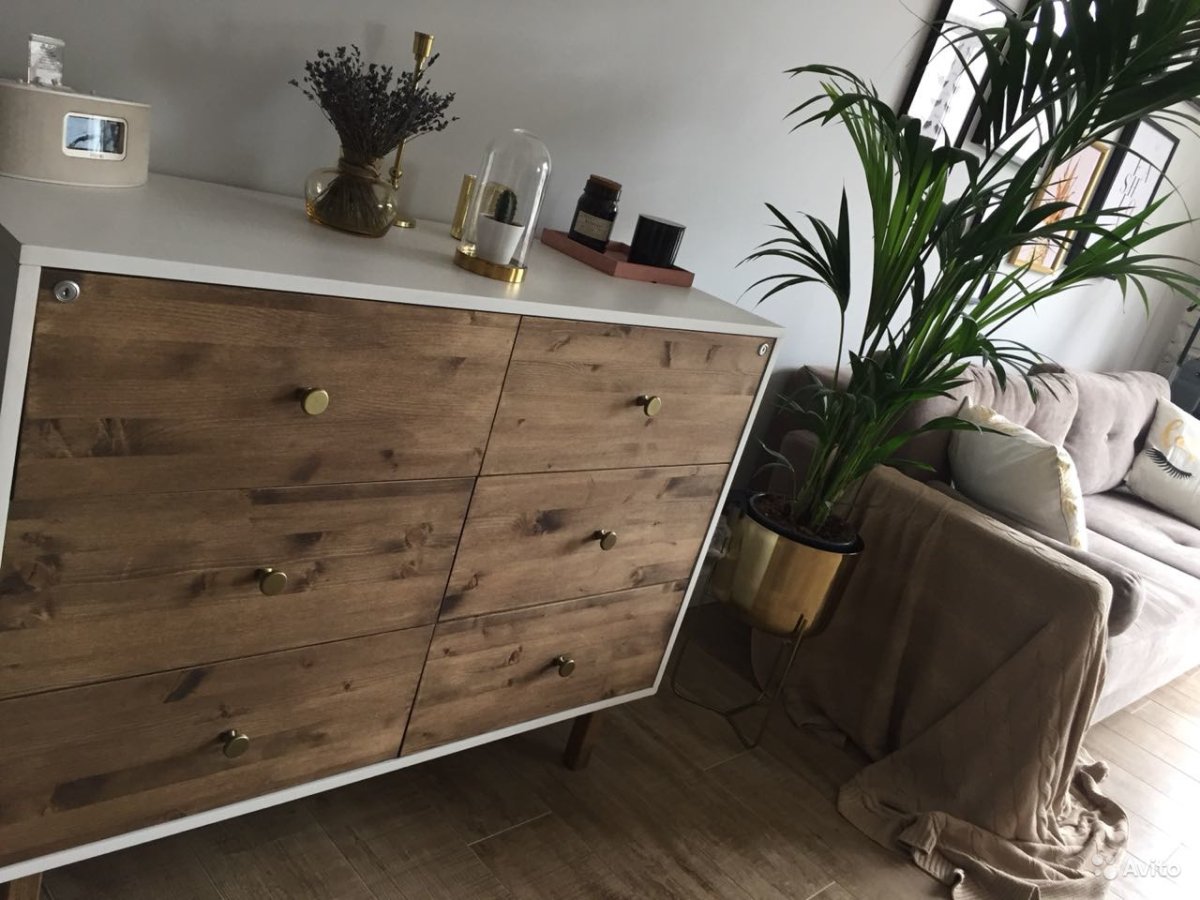 Длинный комод в стиле лофт