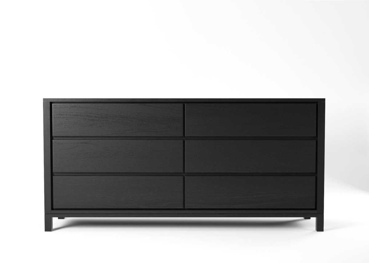 Узкий комод лофт