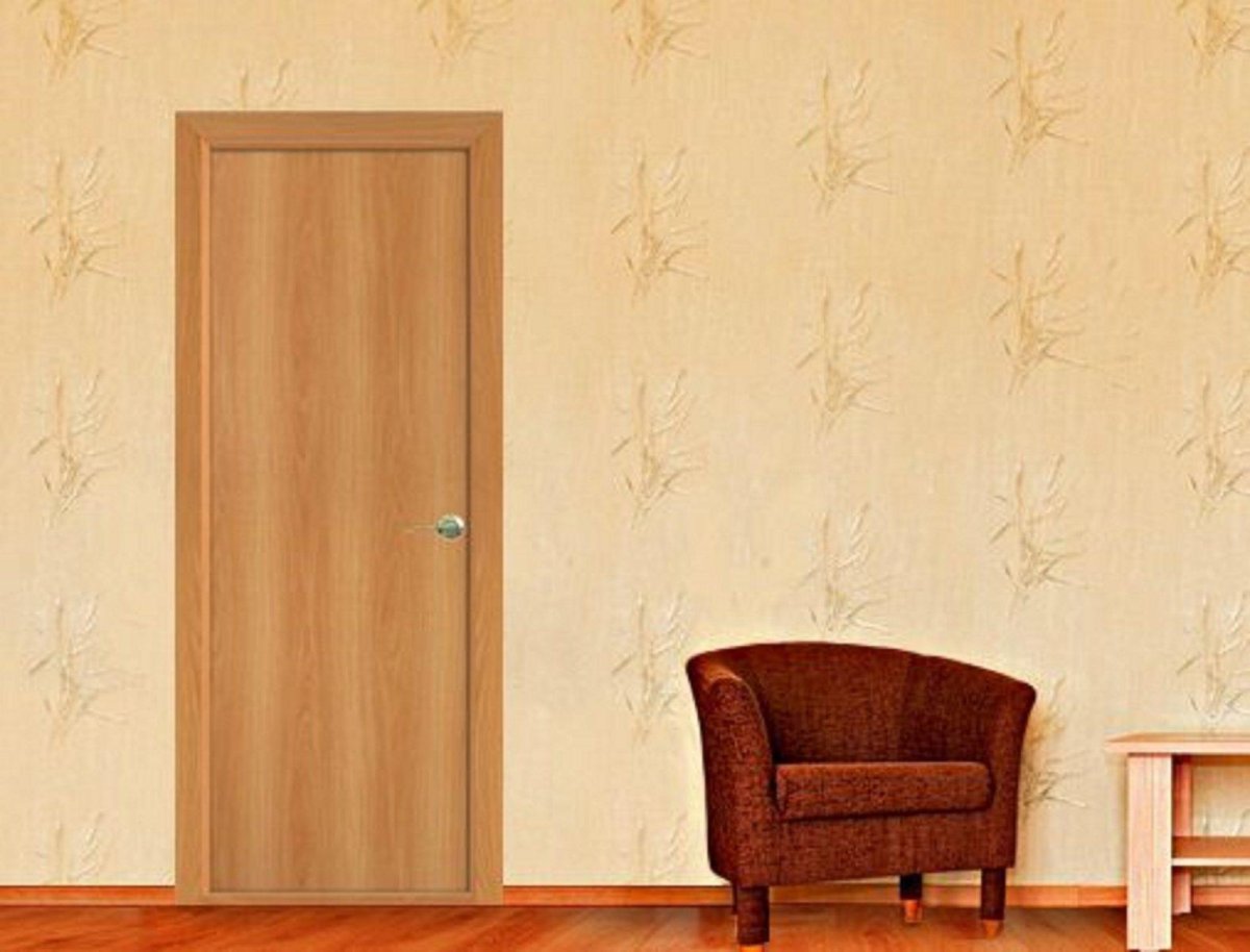 Межкомнатные двери орех в интерьере