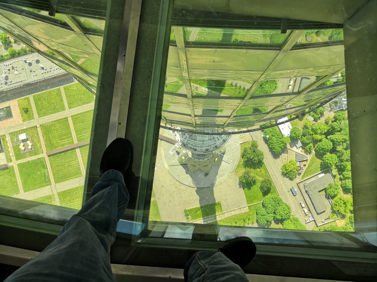 Останкинская башня стеклянный пол