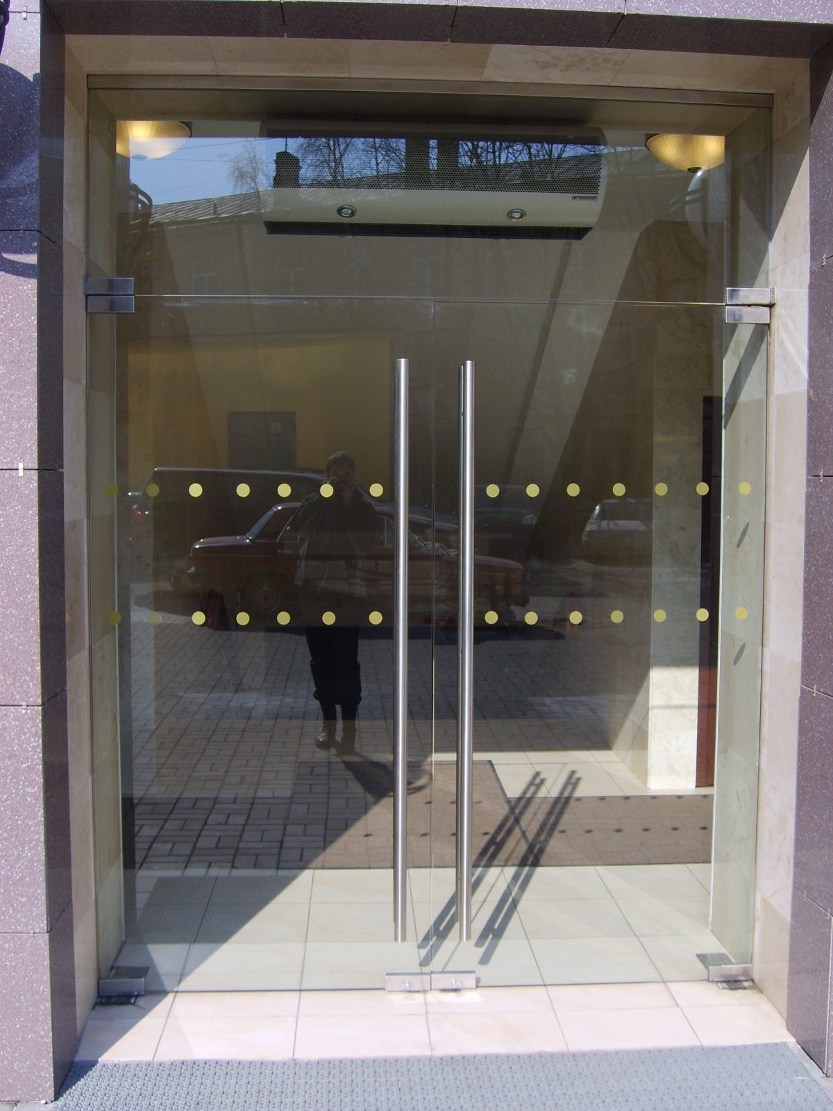 Двери входные стеклянные Анкор