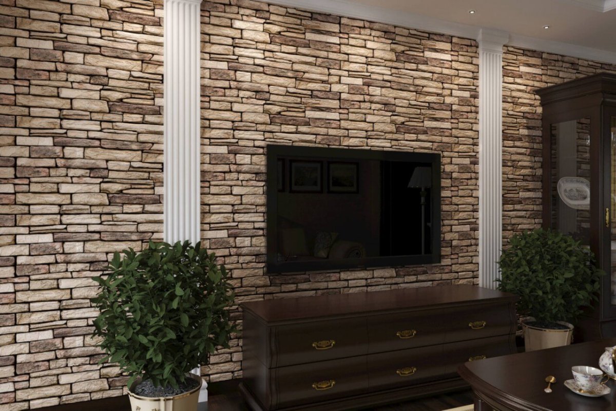 Декоративная каменная стена