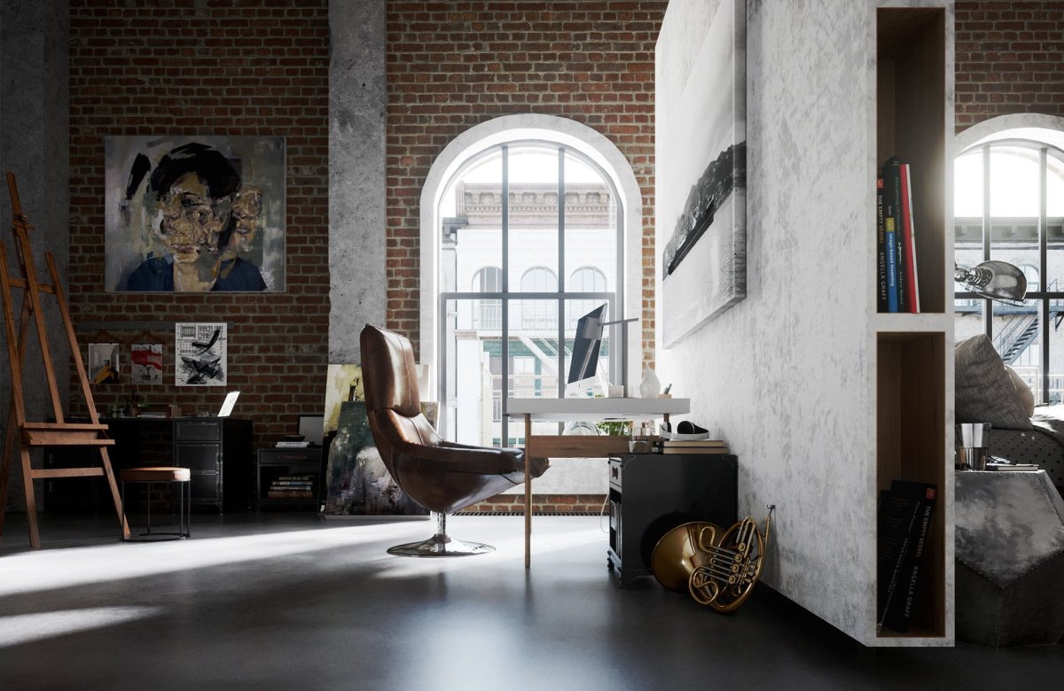 Обои в стиле лофт