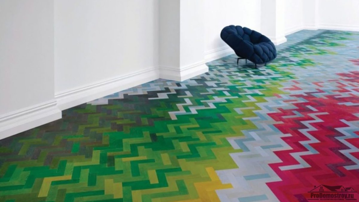 Разноцветный ламинат