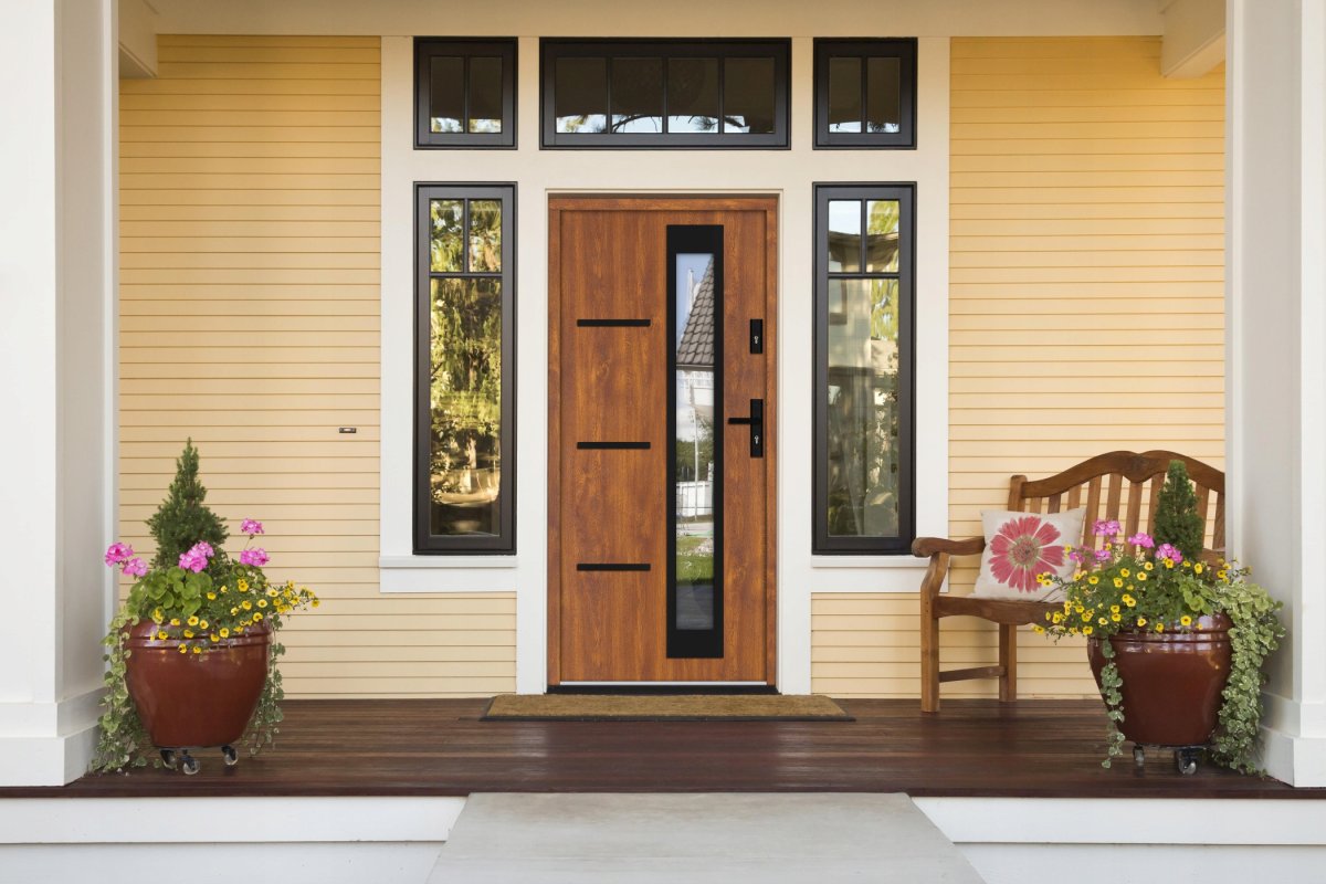 Входная дверь в экстерьере