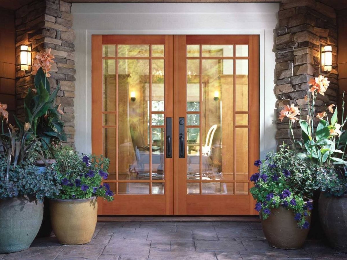 Французские окна со шпросами