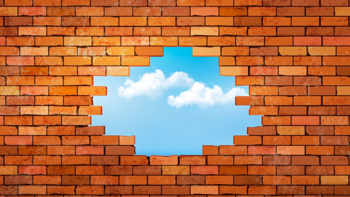 Стена из кирпича