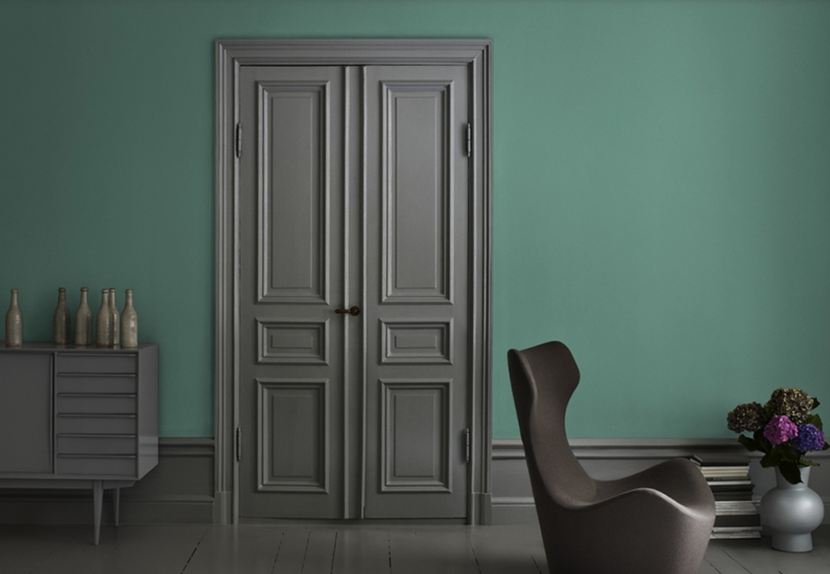 Серые двери межкомнатные в интерьере