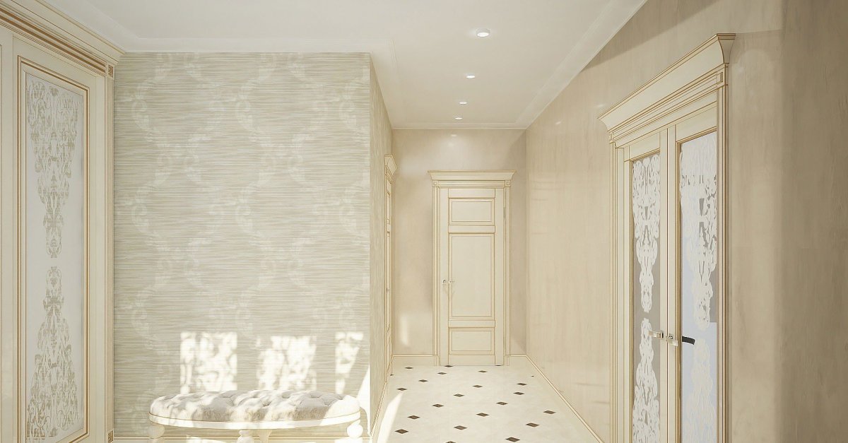 Бежевые двери в интерьере