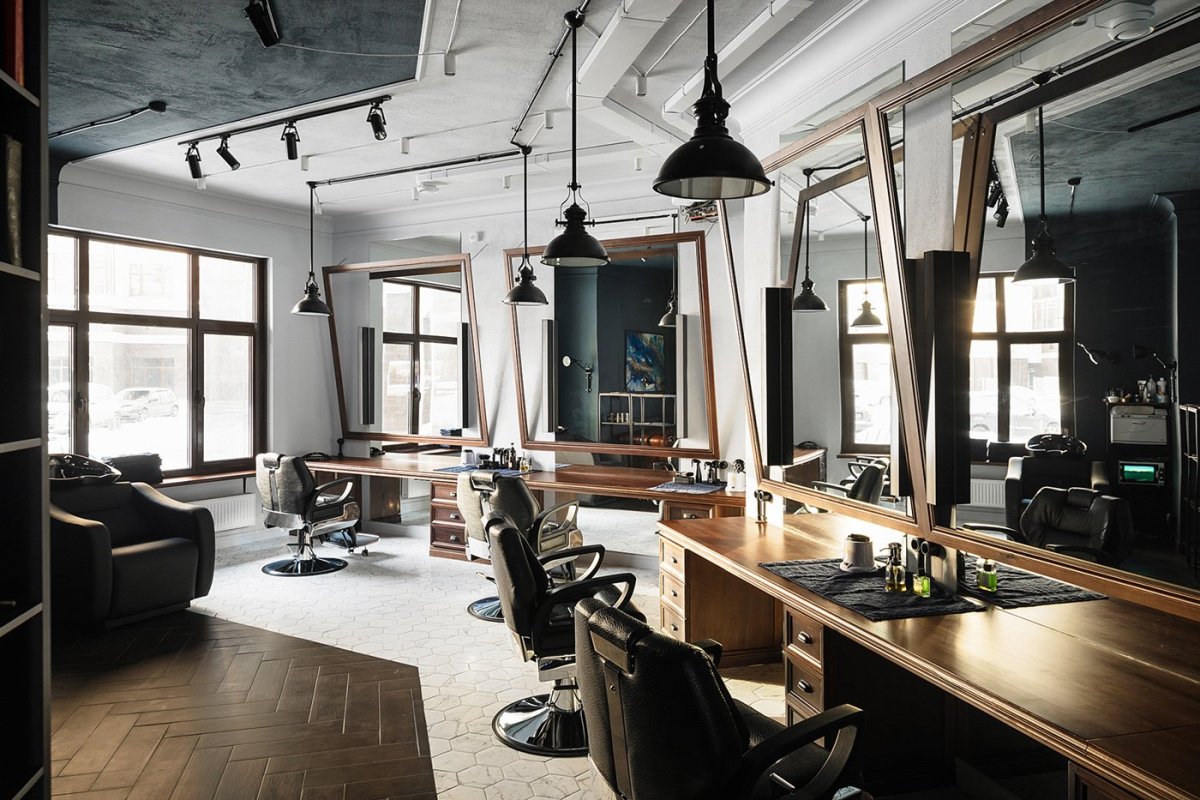 Барбершоп в стиле лофт