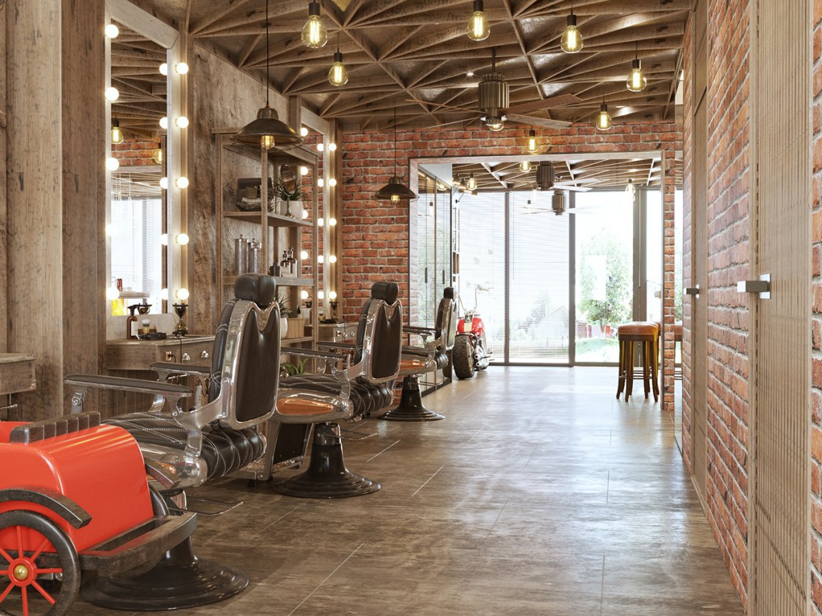 Интерьер барбершопа