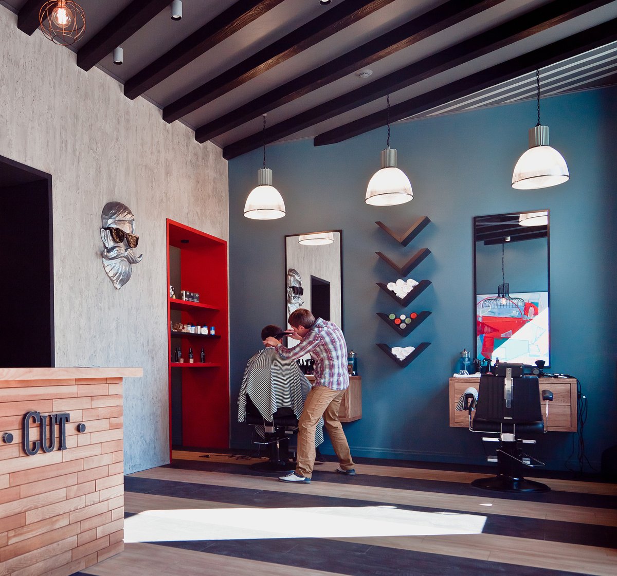 Барбершоп интерьер