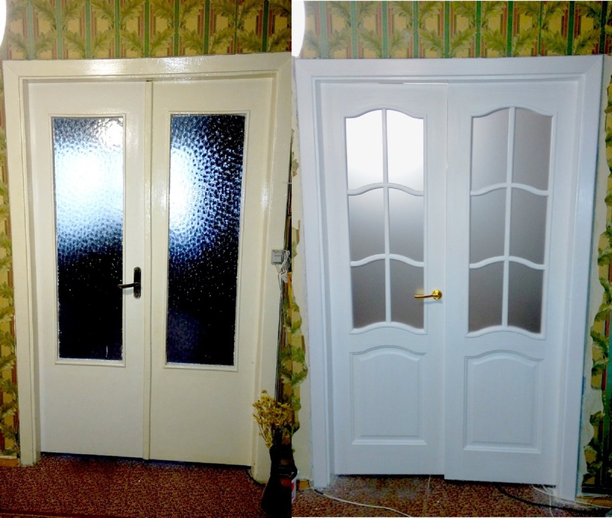 Перекраска старых дверей