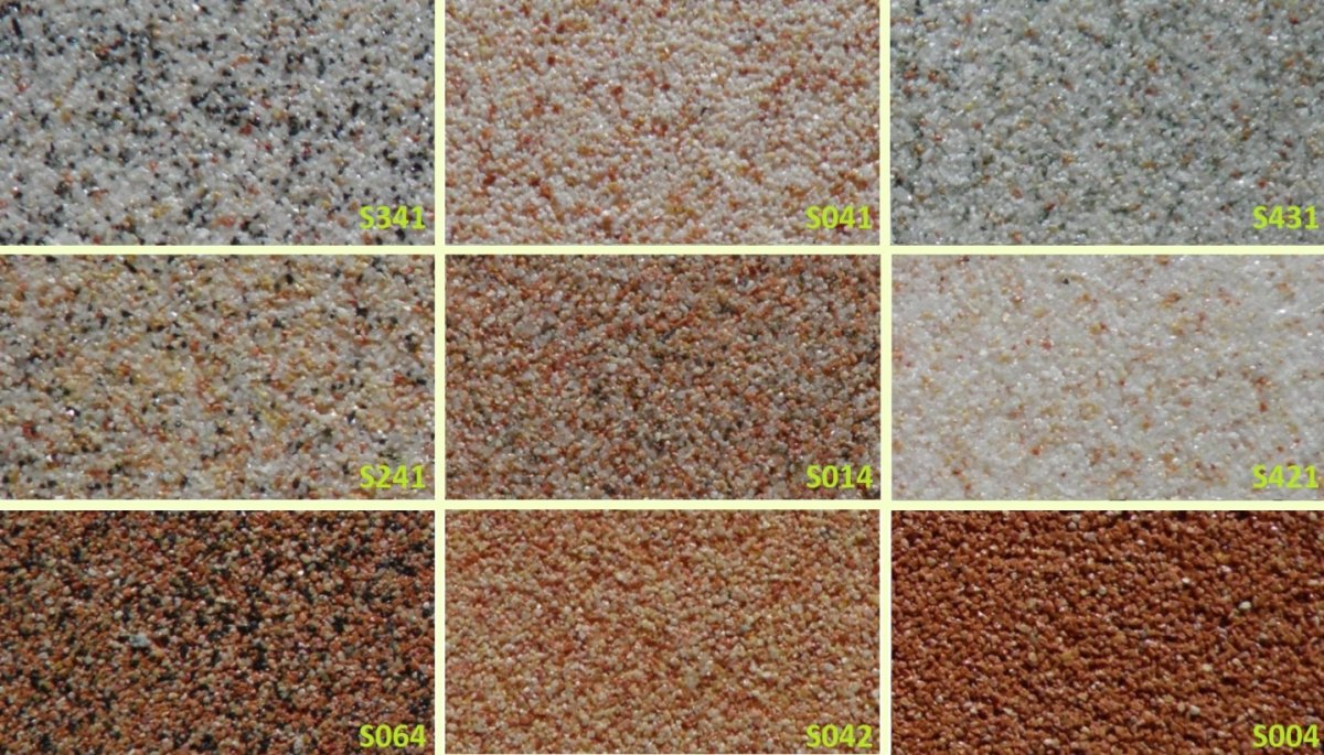 Мозаичная штукатурка для фасада палитра