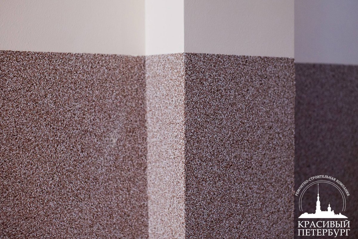 Мозаичная штукатурка для цоколя цвет