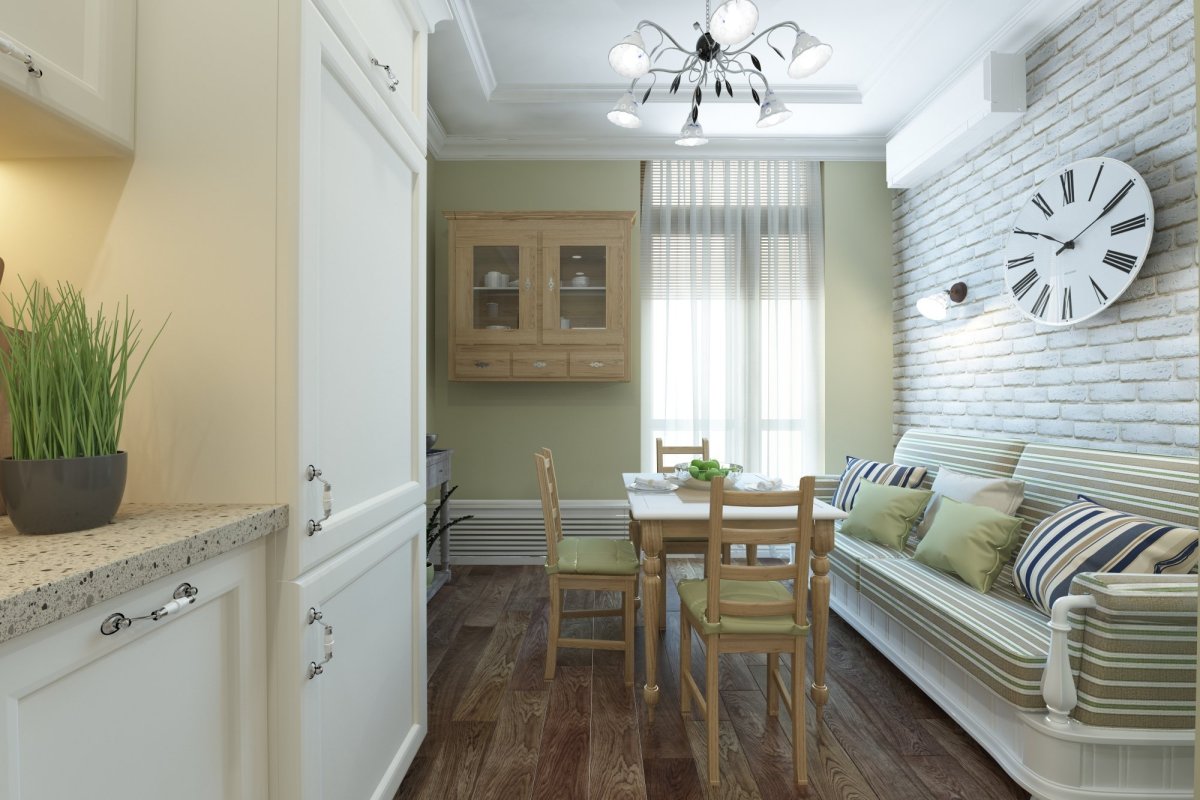 Гостиная студия в стиле Прованс