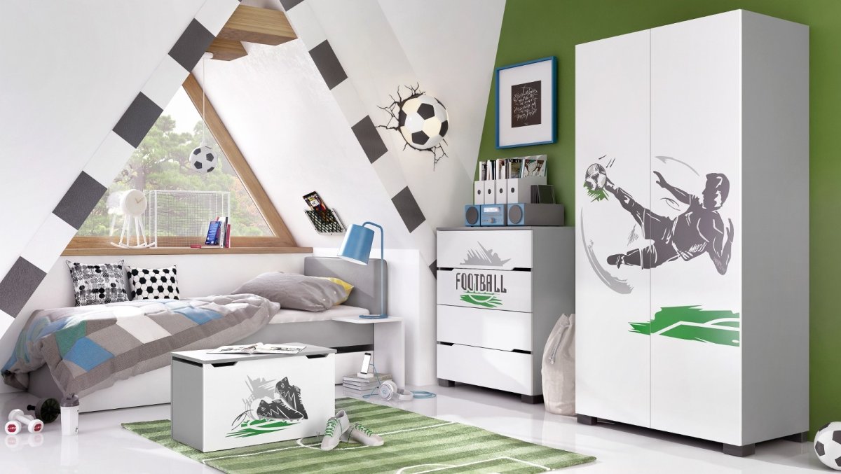 Комната для подростка в зеленых тонах