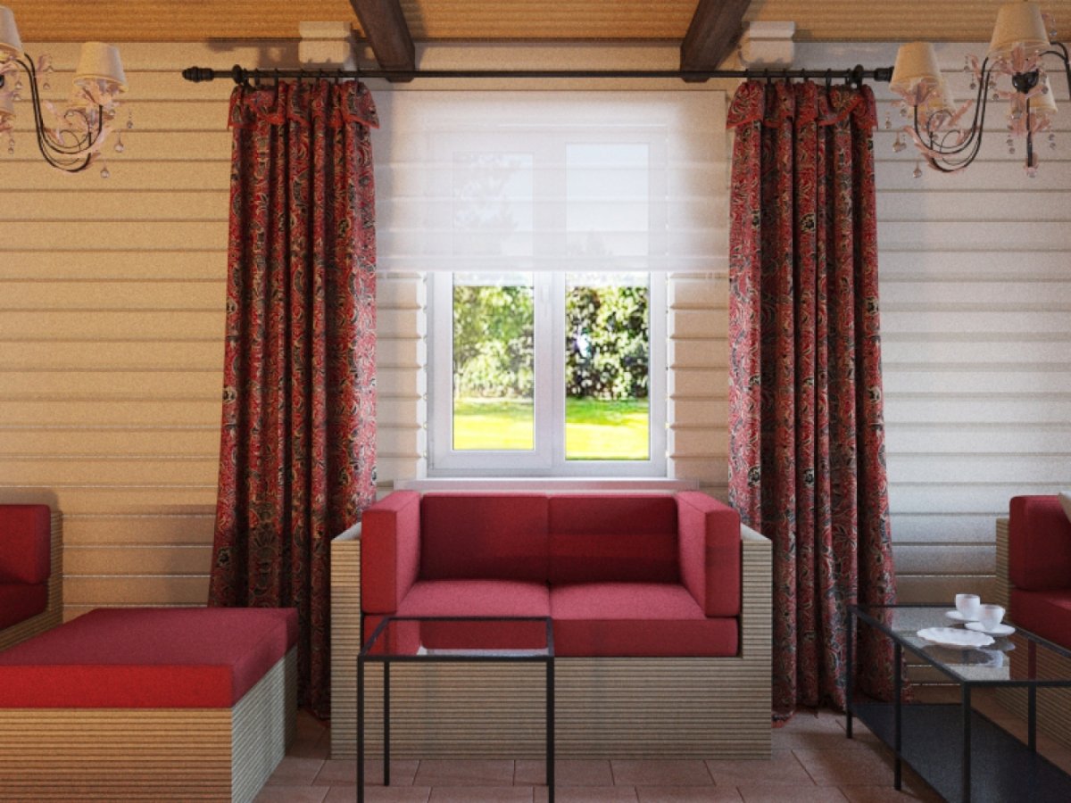 Портьеры в комнату отдыха