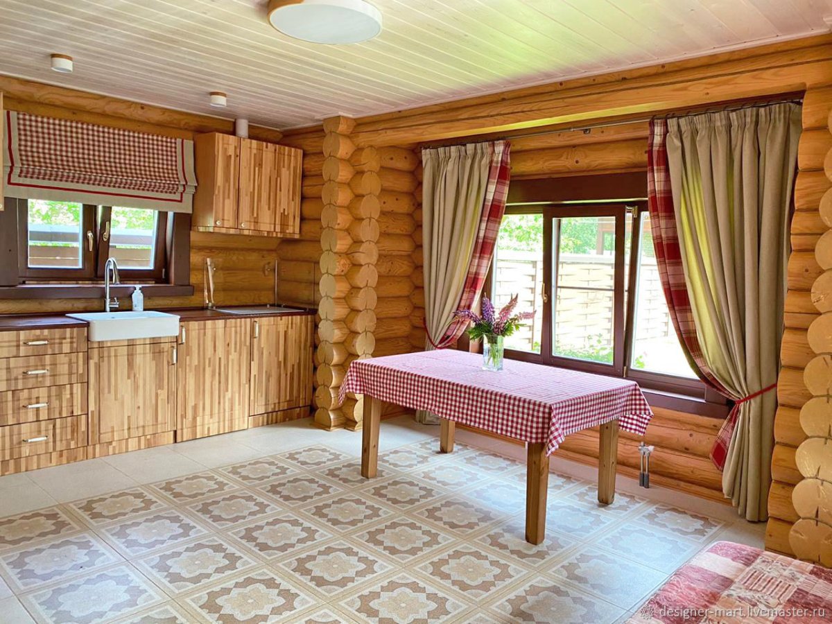 Шторы в баню для комнаты отдыха