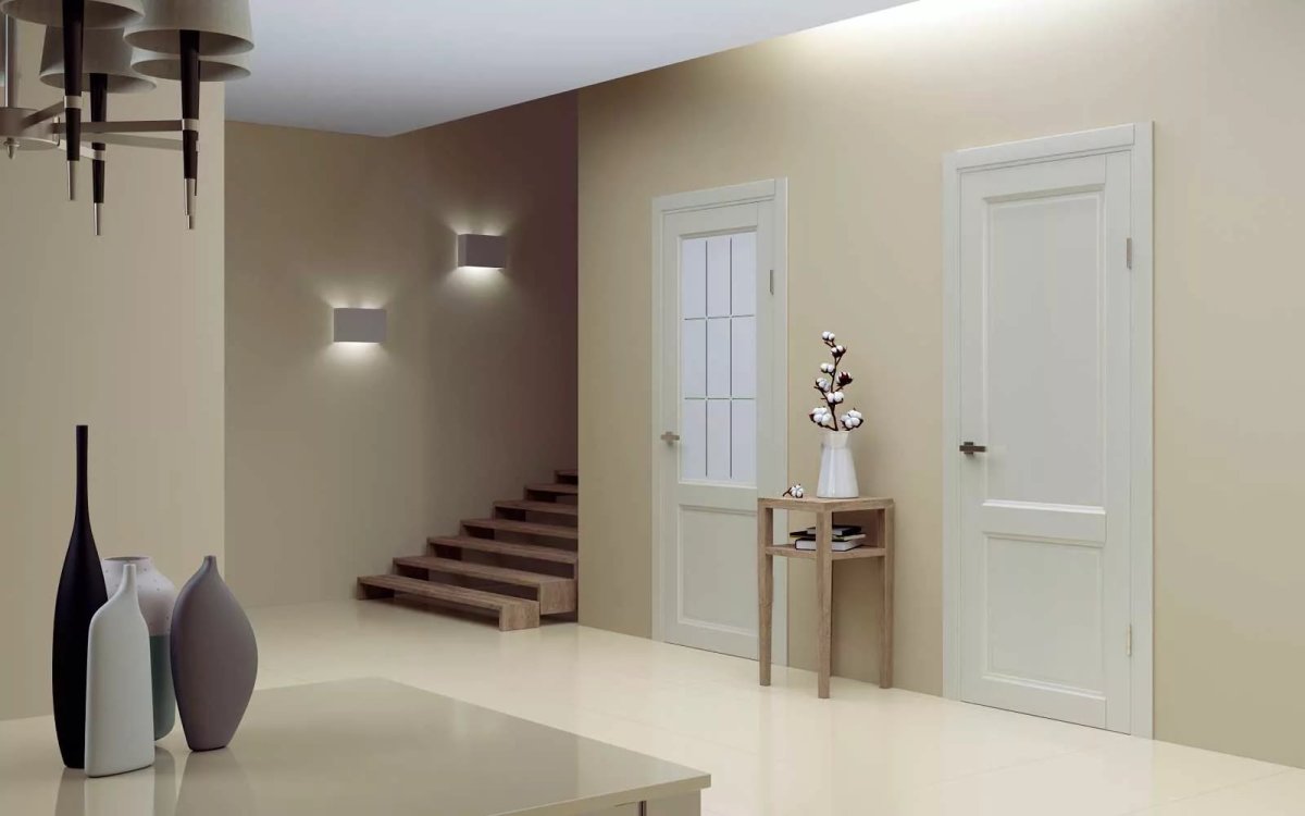 Современные двухстворчатые двери межкомнатные в интерьере 2021