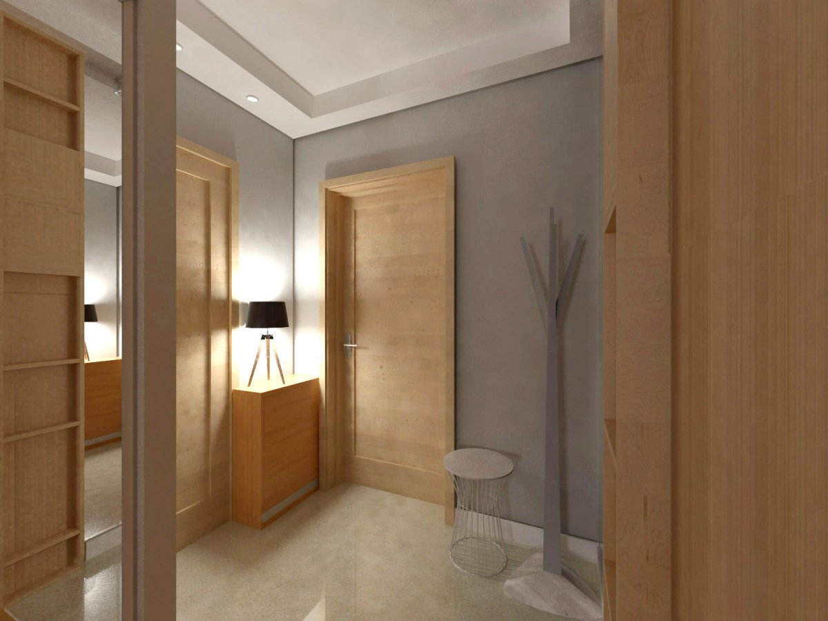 Бежевые двери в интерьере квартиры