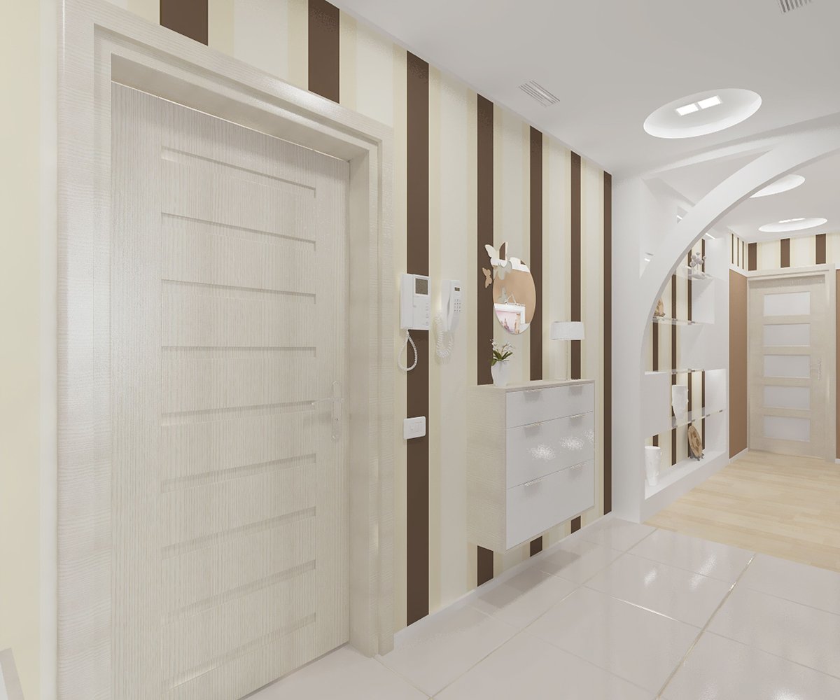 Бежевые стены в интерьере