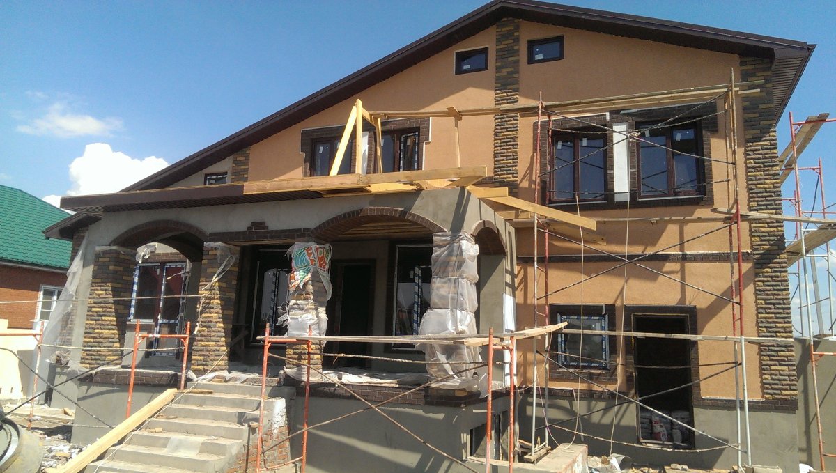 Байрамикс мраморная крошка фасад