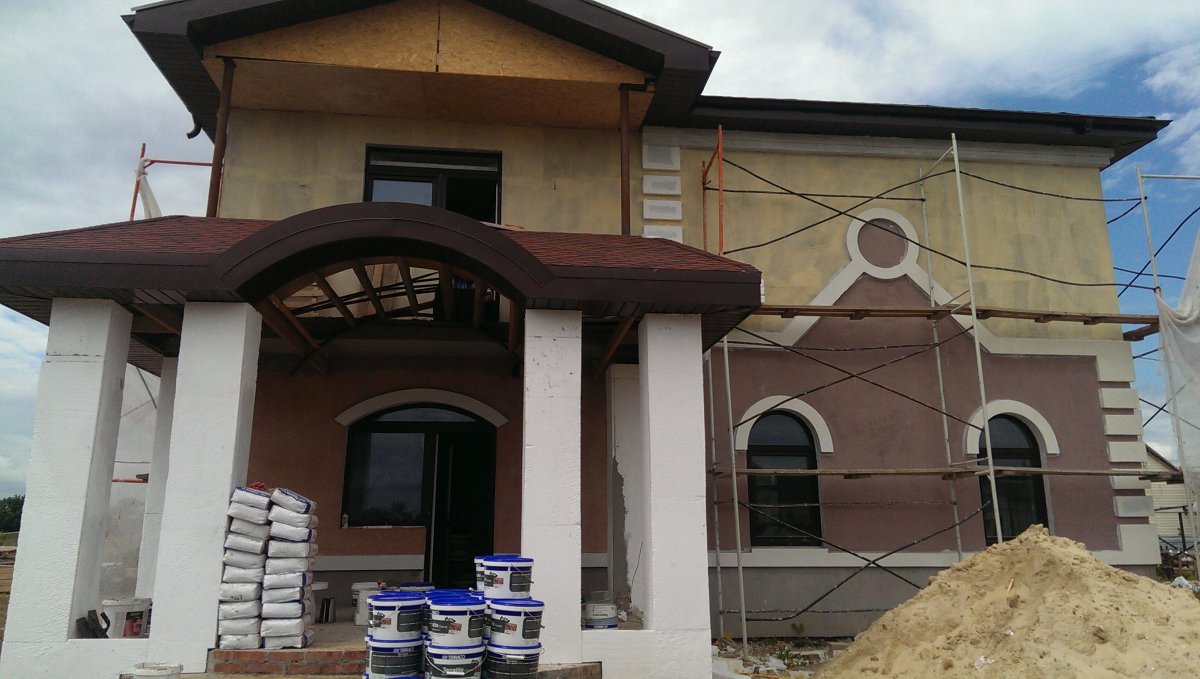 Байрамикс мраморная крошка фасад