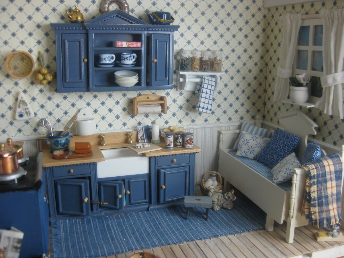Кухня для кукольного домика