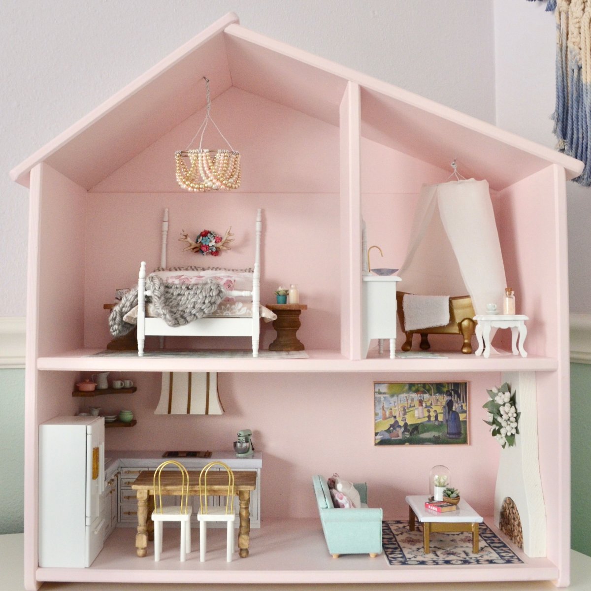 Мебель для кукол деревянная Раскрашенная