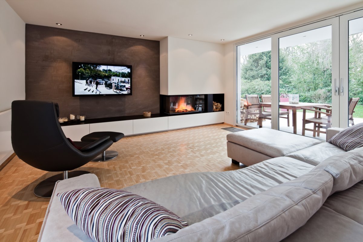 Стенка с биокамином и телевизором 2020