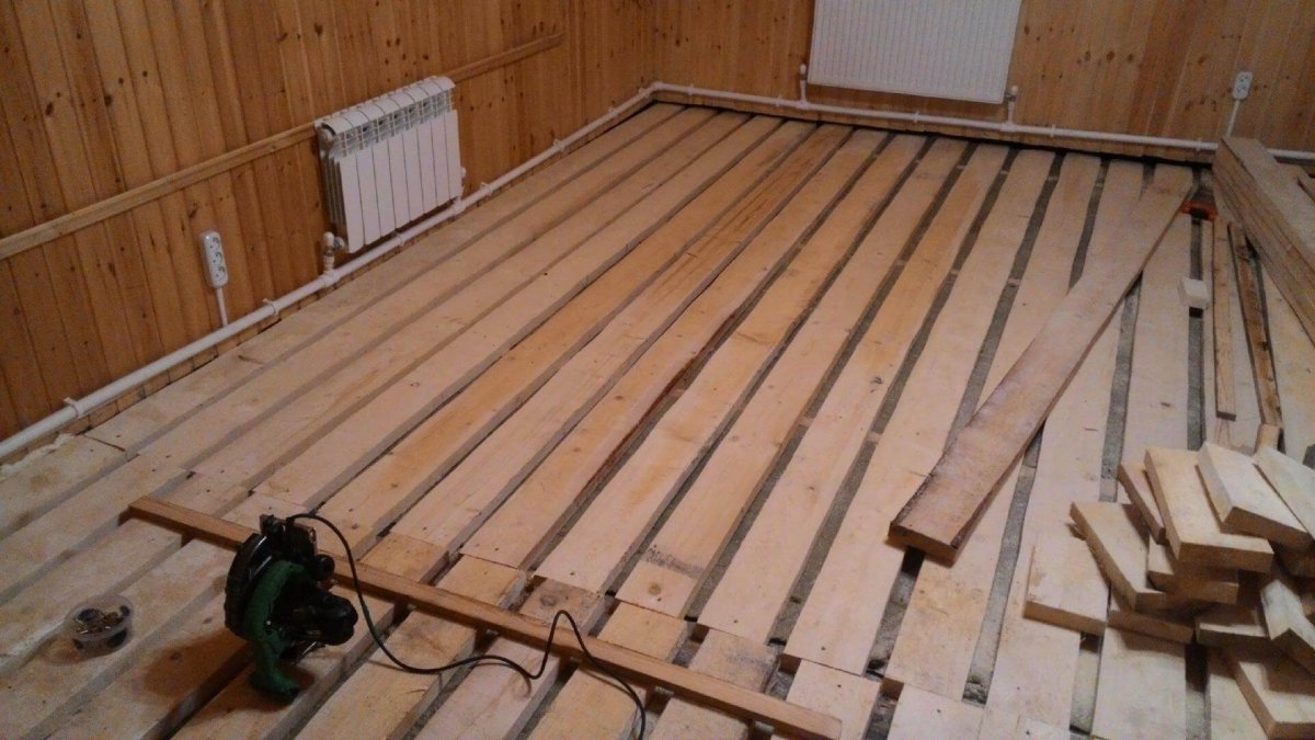 Пол в деревянном доме