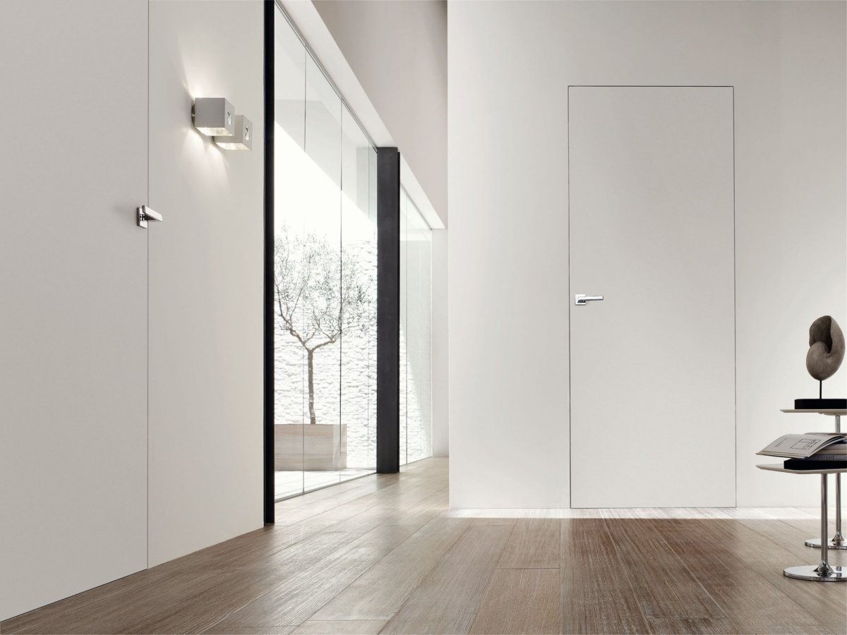 Скрытая дверь стекло по рал