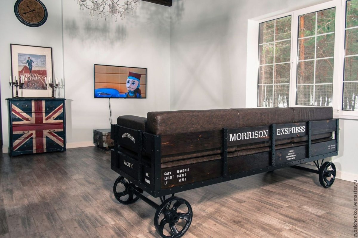 Диван в Индустриальном стиле