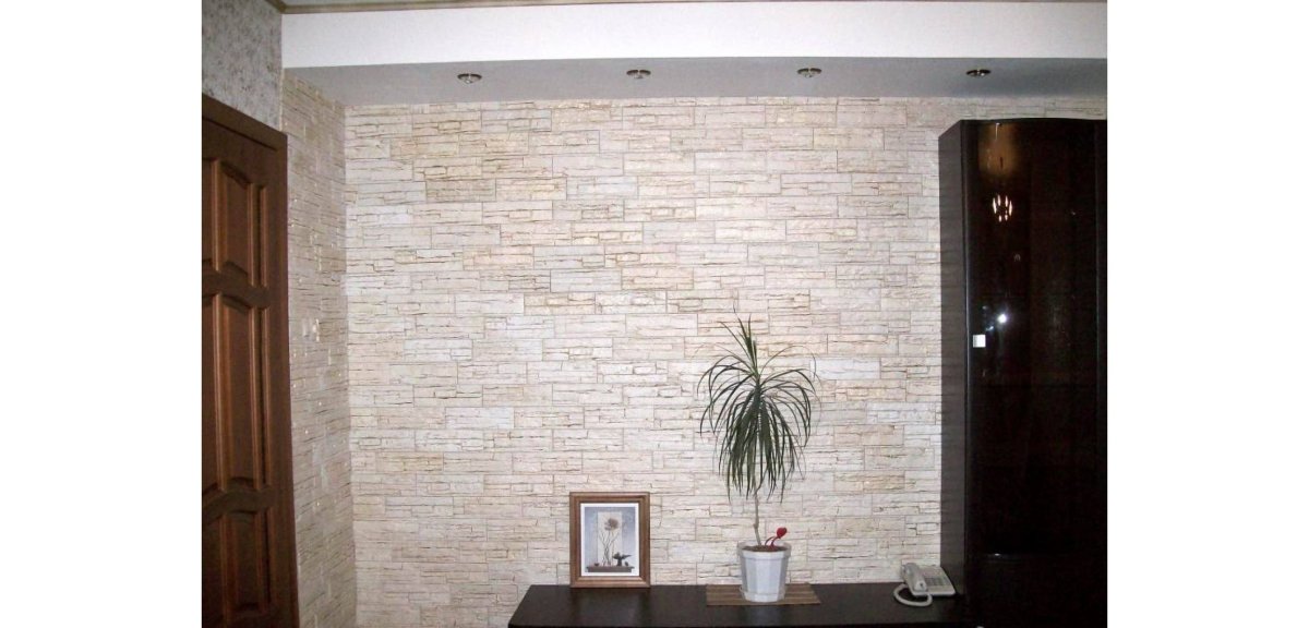 Декор стен декоративным камнем