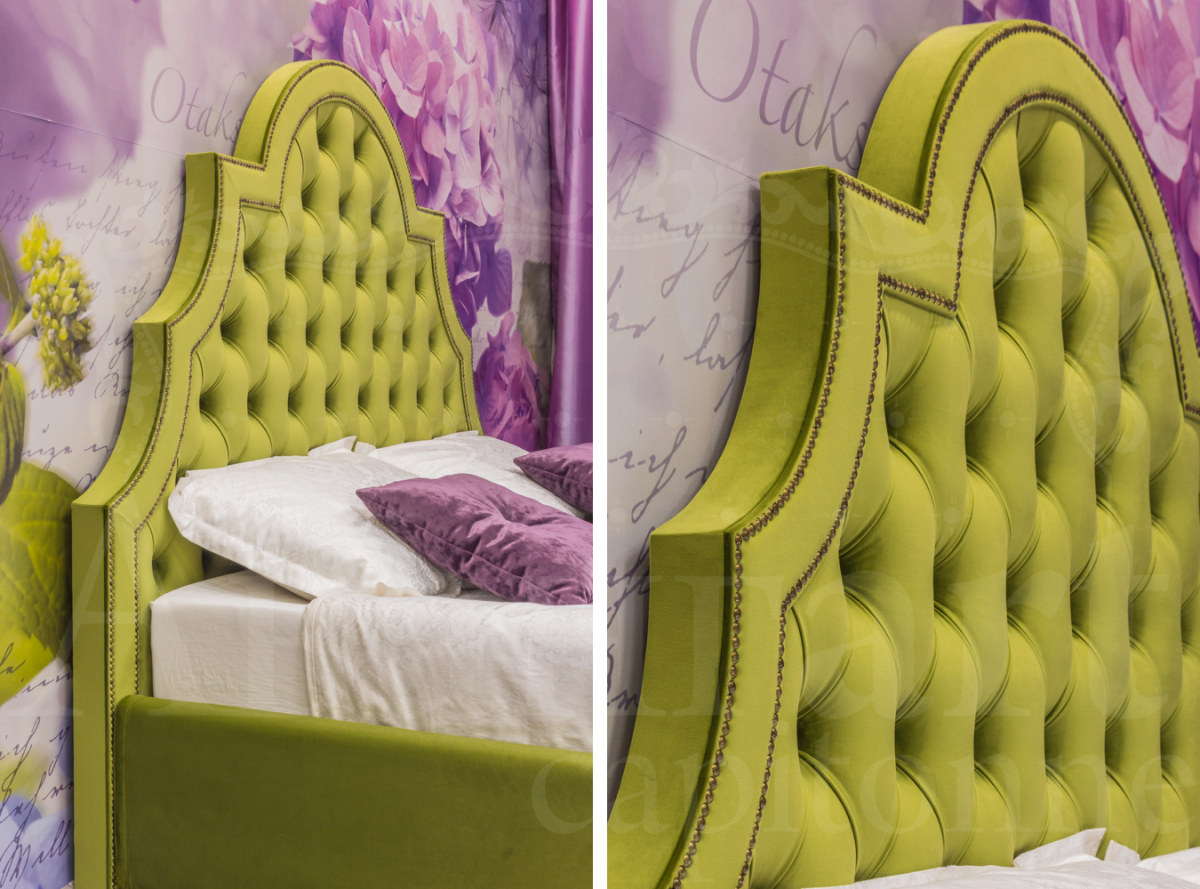 Авангард кровать Селин с каретной стяжкой